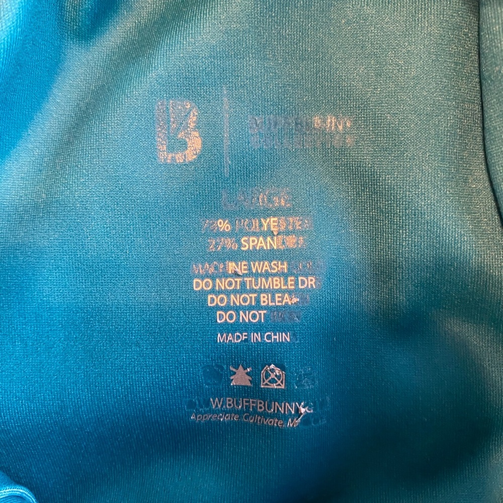 BuffBunny “Under the Sea” Collection - Blue bra with water print - Size Large - Picture 4 of 5